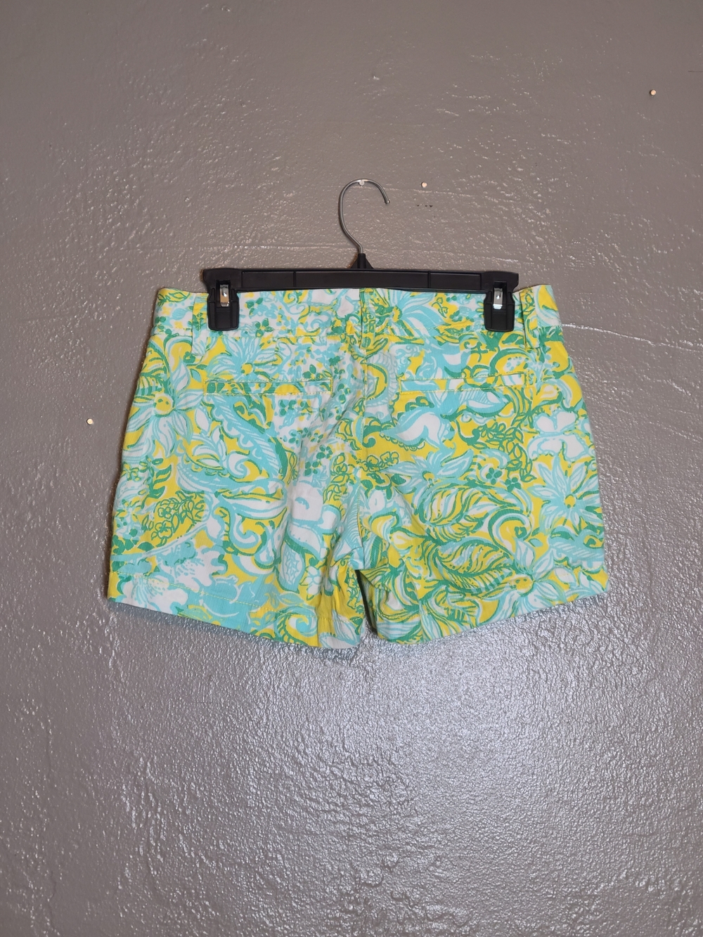 Lilly Pulizter Women's Tropical Palm Callahan Shorts Hawaii Aloha Beach Size 2 - Picture 3 of 13
